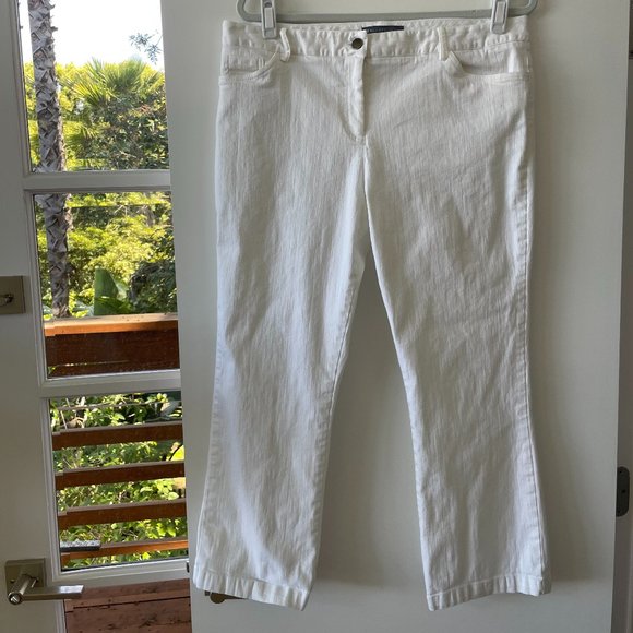Elliott Lauren White Straight Leg Jeans,‎ Size 14 - Picture 1 of 6